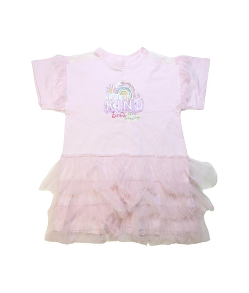 A Multicolour Short Sleeve Dresses from Tutu Du Monde in size 6T for girl. (Front View)