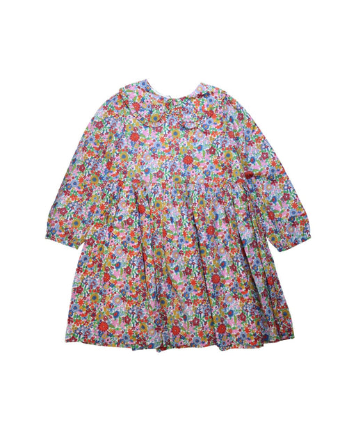 A Multicolour Long Sleeve Dresses from Jacadi in size 4T for girl. (Front View)