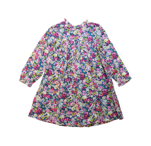 A Multicolour Long Sleeve Dresses from Jacadi in size 4T for girl. (Front View)