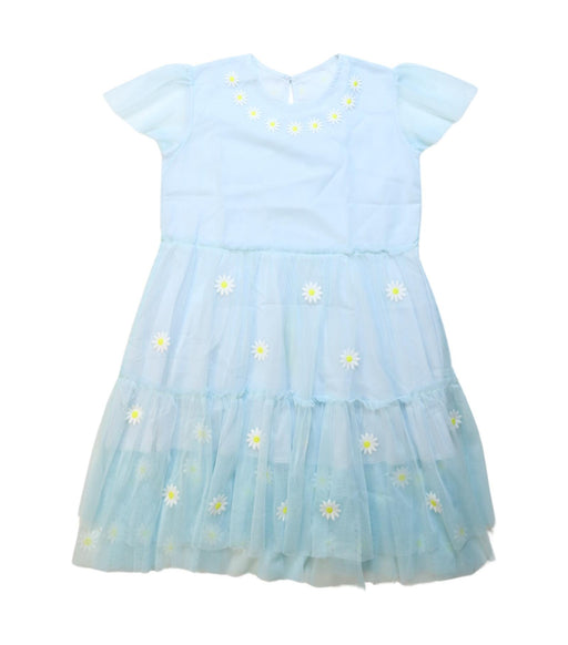 A Blue Short Sleeve Dresses from Stella McCartney in size 10Y for girl. (Front View)