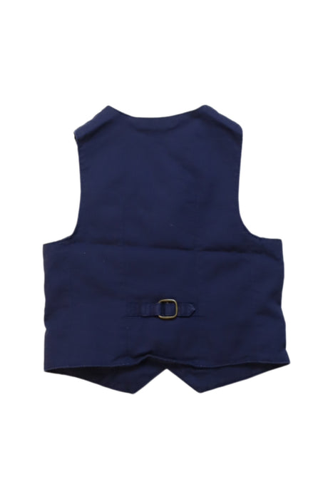 A Navy Suit Vests from Jacadi in size 2T for boy. (Back View)