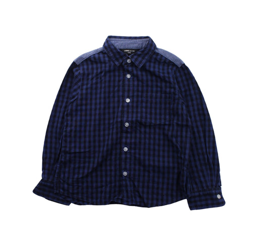 A Blue Long Sleeve Shirts from Comme Ca Ism in size 4T for boy. (Front View)