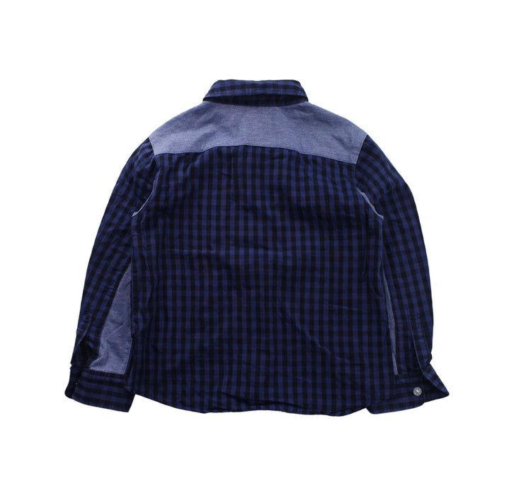 A Blue Long Sleeve Shirts from Comme Ca Ism in size 4T for boy. (Back View)