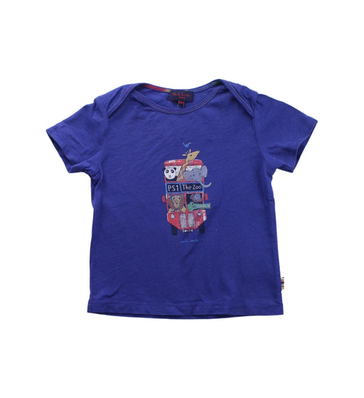 A Blue Short Sleeve T Shirts from Paul Smith in size 12-18M for boy. (Front View)