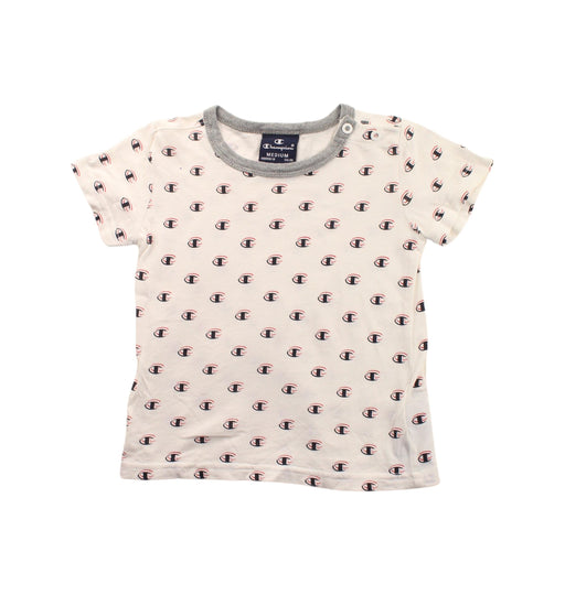 A White Short Sleeve T Shirts from Champion in size 12-18M for girl. (Front View)