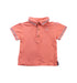 A Peach Short Sleeve Polos from Noukie's in size 12-18M for boy. (Front View)