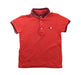 A Red Short Sleeve Polos from Mayoral in size 4T for boy. (Front View)