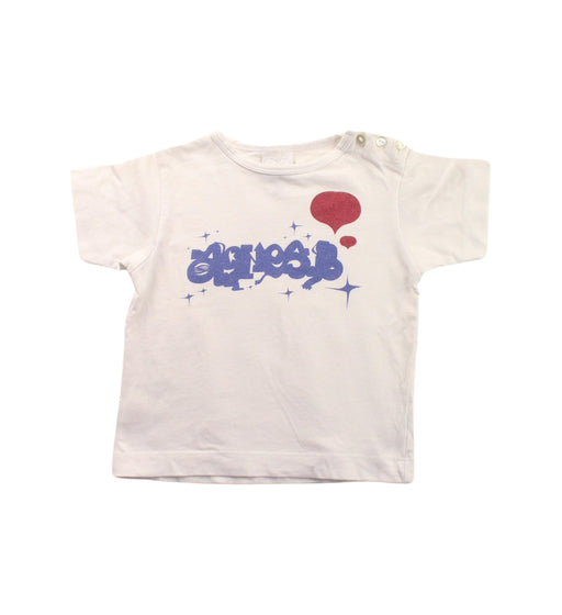 A White Short Sleeve T Shirts from Agnes b. in size 6-12M for boy. (Front View)