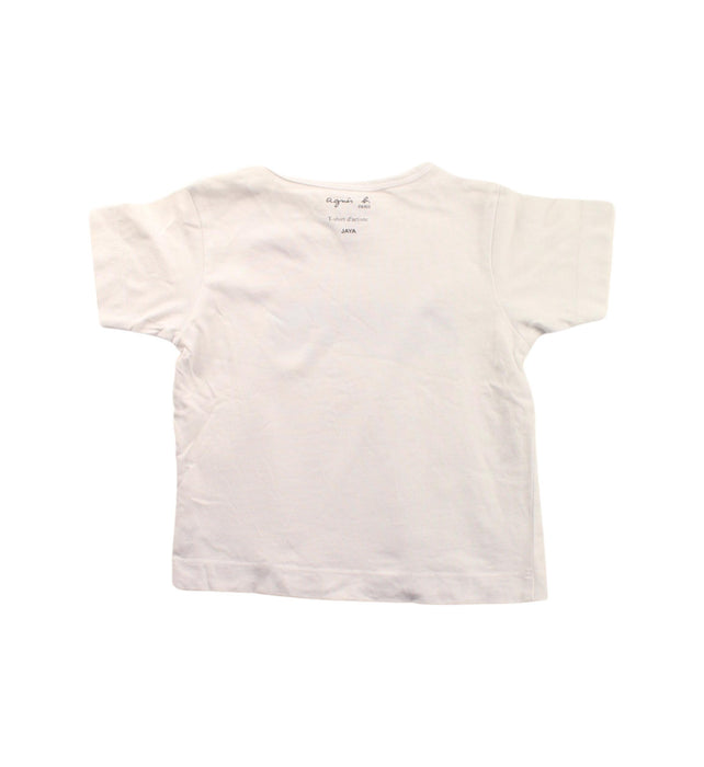 A White Short Sleeve T Shirts from Agnes b. in size 6-12M for boy. (Back View)