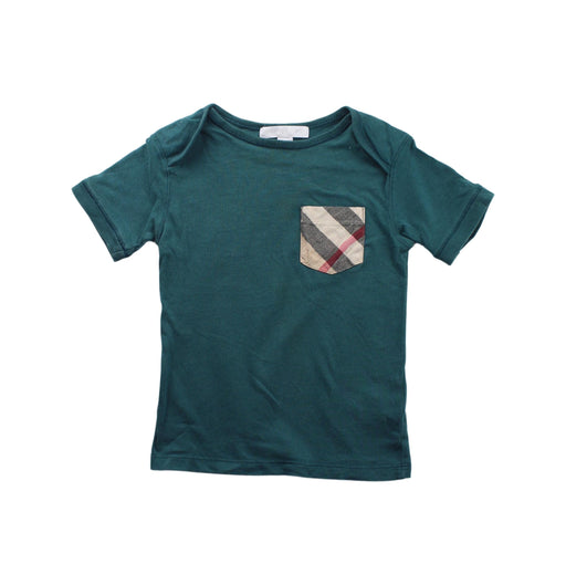 A Green Short Sleeve T Shirts from Burberry in size 2T for boy. (Front View)