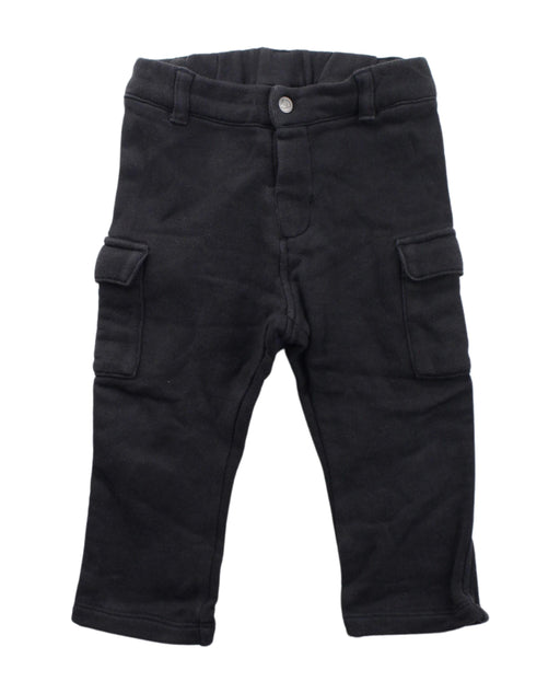 A Black Sweatpants from Petit Bateau in size 6-12M for boy. (Front View)