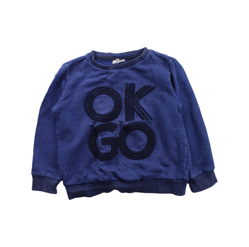 A Blue Crewneck Sweatshirts from Seed in size 5T for boy. (Front View)