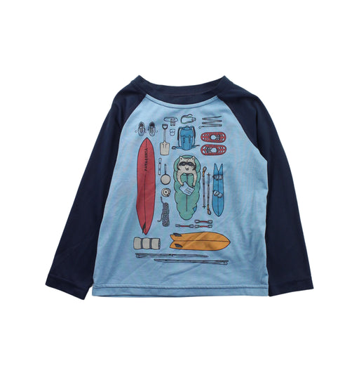 A Blue Long Sleeve T Shirts from Patagonia in size 3T for boy. (Front View)