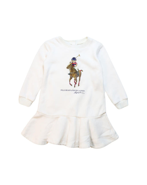 A White Long Sleeve Dresses from Ralph Lauren in size 12-18M for girl. (Front View)