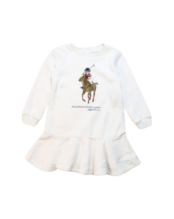 A White Long Sleeve Dresses from Ralph Lauren in size 12-18M for girl. (Front View)