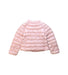 A Pink Puffer/Quilted Jackets from Moncler in size 3T for girl. (Back View)