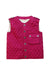A Pink Outerwear Vests from Burberry in size 12-18M for girl. (Front View)