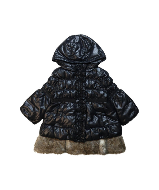 A Black Puffer/Quilted Coats & Outerwear from Jill Stuart in size 18-24M for girl. (Front View)