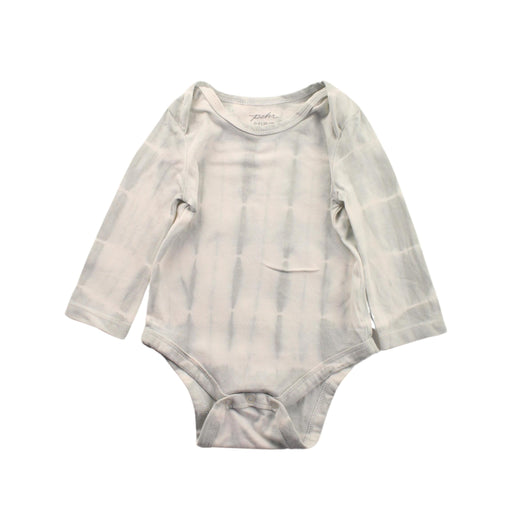 A Grey Long Sleeve Bodysuits from Pehr in size 0-3M for girl. (Front View)