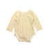 A Yellow Long Sleeve Bodysuits from Pehr in size 0-3M for boy. (Back View)