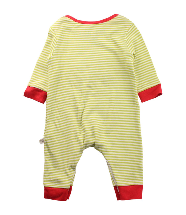 A Green Long Sleeve Jumpsuits from Frugi in size 0-3M for boy. (Back View)