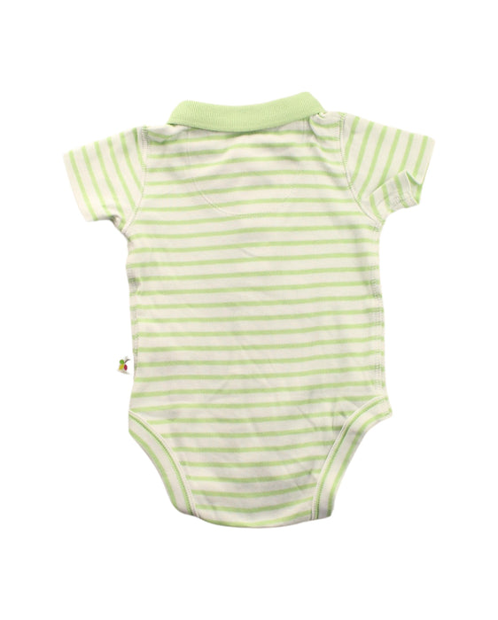A Green Short Sleeve Bodysuits from Frugi in size 0-3M for boy. (Back View)