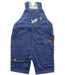 A Blue Long Overalls from Frugi in size 0-3M for boy. (Front View)