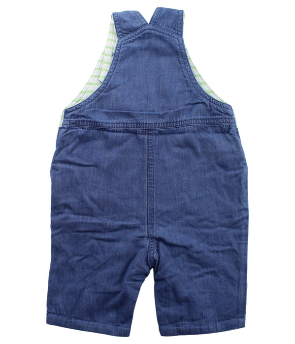 A Blue Long Overalls from Frugi in size 0-3M for boy. (Back View)