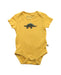 A Yellow Short Sleeve Bodysuits from Frugi in size Newborn for boy. (Front View)