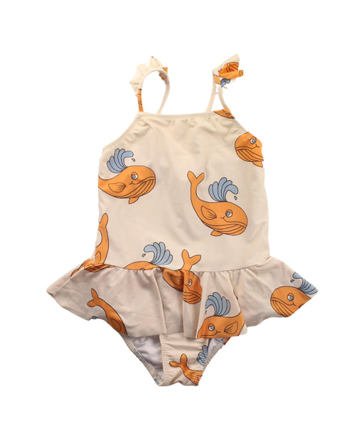 A Beige Swimsuits from Mini Rodini in size 3T for girl. (Front View)