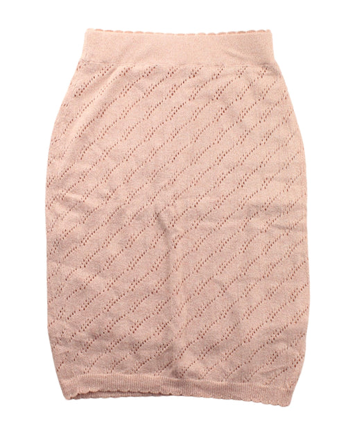 A Peach Mid Skirts from Excuse My French in size 6T for girl. (Front View)
