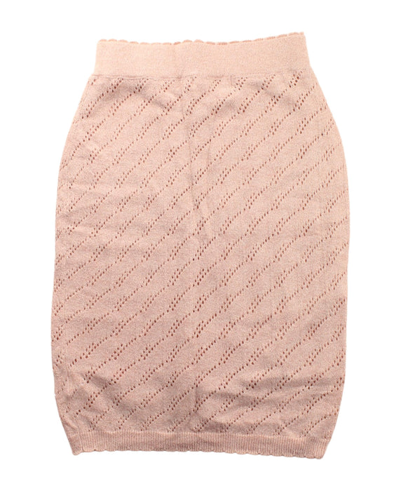 A Peach Mid Skirts from Excuse My French in size 6T for girl. (Back View)