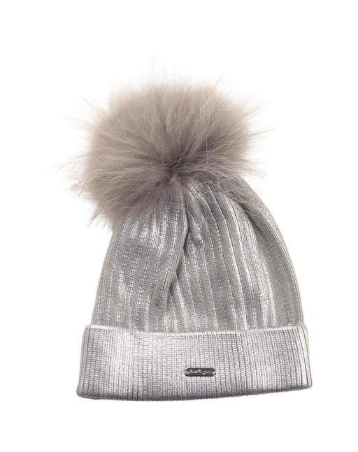 A Silver Beanies from Bari Lynn in size O/S for girl. (Front View)