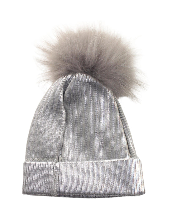 A Silver Beanies from Bari Lynn in size O/S for girl. (Back View)