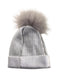 A Silver Beanies from Bari Lynn in size O/S for girl. (Back View)