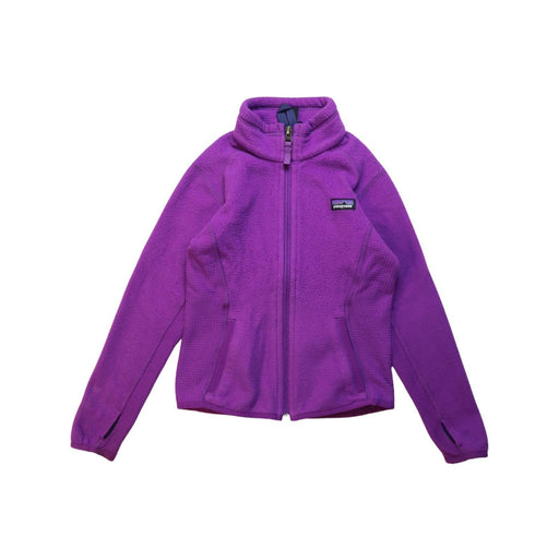 A Purple Lightweight Jackets from Patagonia in size 5T for girl. (Front View)