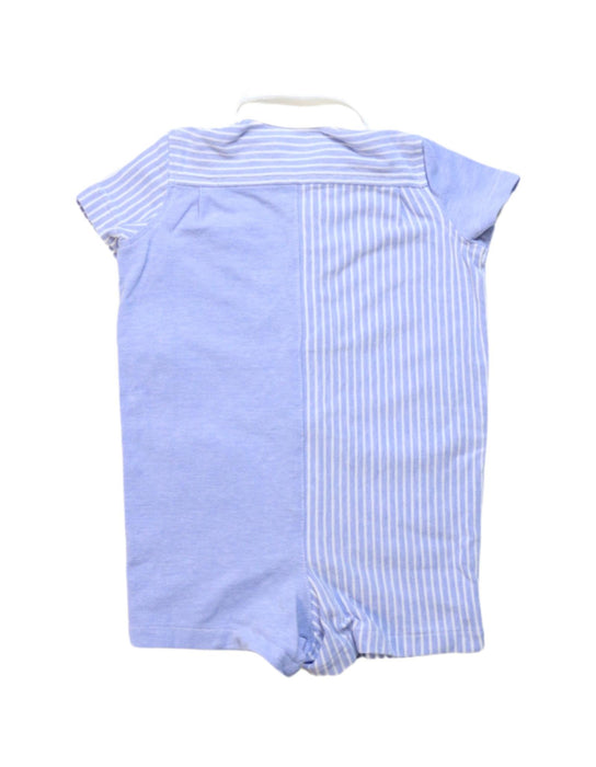 A Blue Short Sleeve Rompers from Ralph Lauren in size 3-6M for boy. (Back View)