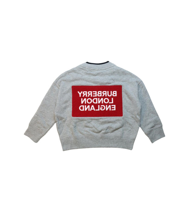 A Multicolour Crewneck Sweatshirts from Burberry in size 4T for boy. (Back View)