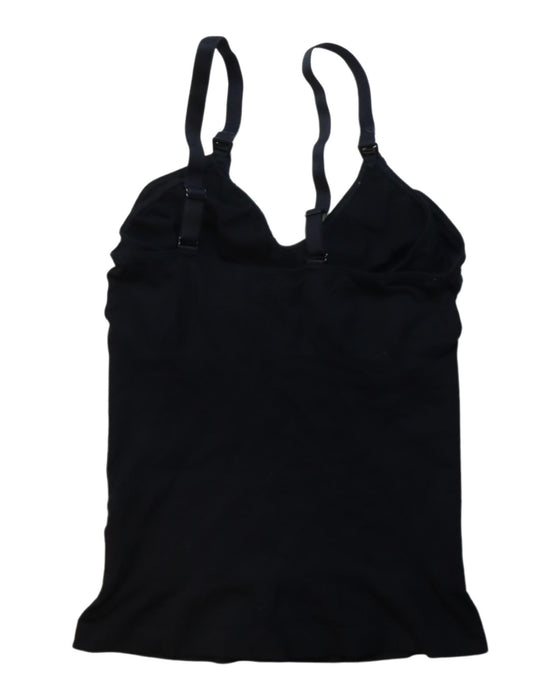 A Black Sleeveless Tops from Seraphine in size S for maternity. (Back View)