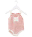 A Pink Sleeveless Bodysuits from Seed in size 3-6M for girl. (Front View)