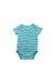A Teal Short Sleeve Bodysuits from Frugi in size 0-3M for boy. (Back View)