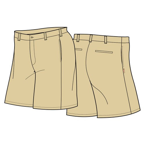 A Beige Shorts from CDNIS in size 7Y for boy. (Front View)