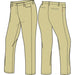 A Beige Casual Pants from CDNIS in size 11Y for girl. (Front View)