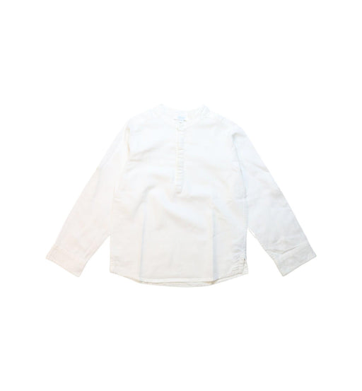 A White Long Sleeve Tops from Jacadi in size 5T for boy. (Front View)
