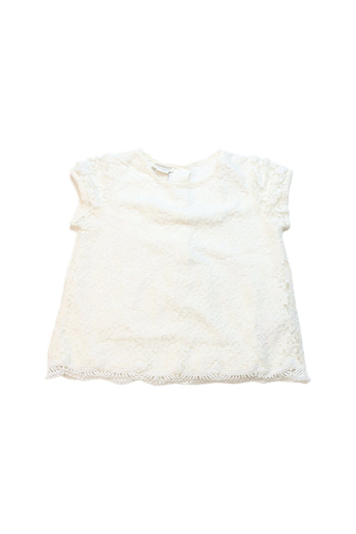 A White Short Sleeve Tops from Monsoon in size 12-18M for girl. (Front View)
