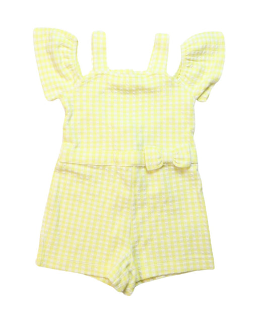 A Yellow Short Sleeve Rompers from Janie & Jack in size 3T for girl. (Front View)