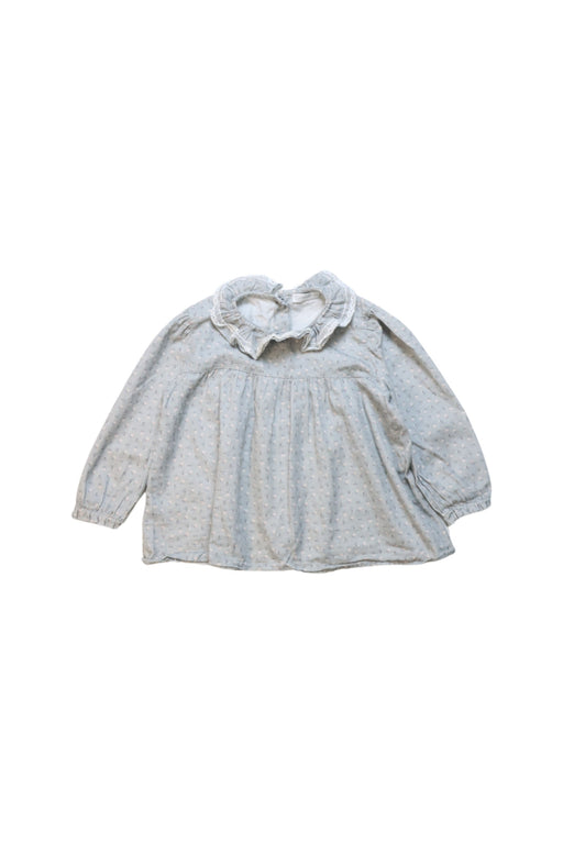 A Grey Long Sleeve Tops from Wedoble in size 18-24M for girl. (Front View)