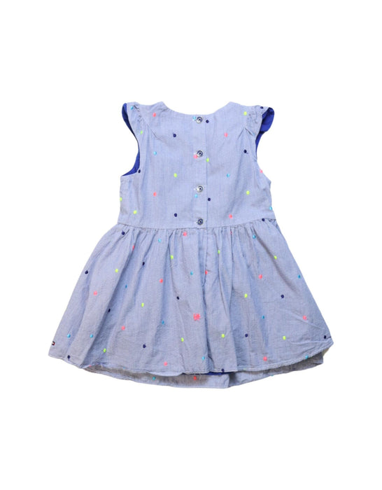 A Blue Sleeveless Dresses from Tommy Hilfiger in size 12-18M for girl. (Back View)