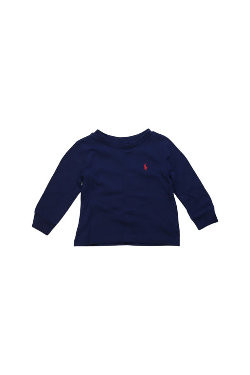 A Navy Crewneck Sweatshirts from Ralph Lauren in size 6-12M for boy. (Front View)