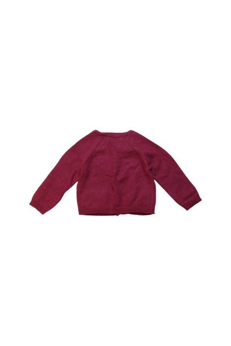 A Red Cardigans from Burberry in size 12-18M for girl. (Back View)